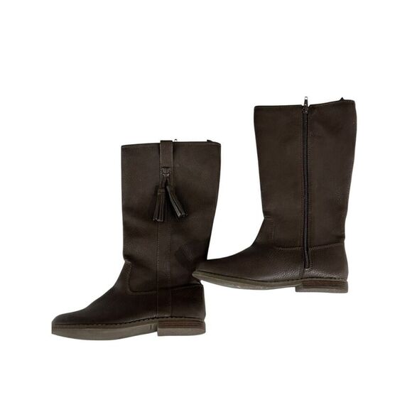 GapKids Brown Leather Boots - Picture 2 of 5